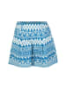 Blutsgeschwister Shorts "Summercamp Scoutmyth of mykonos" in Blau/ Weiß