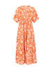 Blutsgeschwister Kleid "Saint Tropentropical paradise" in Orange/ Weiß
