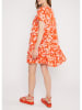 Blutsgeschwister Kleid "Seeds of Lovetropical" in Orange/ Weiß