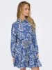 ONLY Kleid in Blau/ Weiß