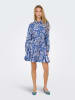 ONLY Kleid in Blau/ Weiß