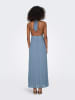 ONLY Plisseekleid lichtblauw