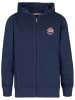 Petrol Sweatjacke in Dunkelblau