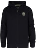 Petrol Sweatjacke in Schwarz