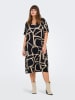 ONLY Carmakoma Jurk zwart/beige