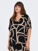 ONLY Carmakoma Jurk zwart/beige