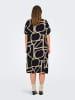 ONLY Carmakoma Jurk zwart/beige