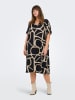ONLY Carmakoma Jurk zwart/beige