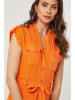 Lin Passion Leinen-Kleid in Orange
