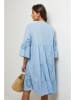 Lin Passion Leinen-Kleid in Hellblau