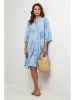 Lin Passion Leinen-Kleid in Hellblau