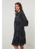 Lin Passion Leinen-Kleid in Schwarz