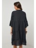 Lin Passion Leinen-Kleid in Schwarz