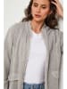 Lin Passion Cape in Grau