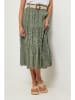 Lin Passion Leinen-Rock in Khaki