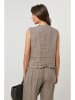 Lin Passion Leinen-Weste in Taupe