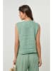 Lin Passion Linnen gilet groen
