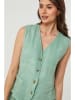 Lin Passion Linnen gilet groen