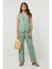 Lin Passion Linnen gilet groen