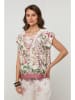 Lin Passion Bluse in Creme/ Bunt