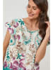 Lin Passion Bluse in Creme/ Bunt