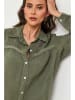 Lin Passion Linnen blouse kaki