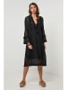 Lin Passion Leinen-Kleid in Schwarz
