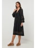 Lin Passion Leinen-Kleid in Schwarz