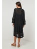 Lin Passion Leinen-Kleid in Schwarz