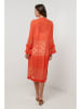 Lin Passion Leinen-Kleid in Orange