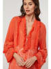 Lin Passion Leinen-Kleid in Orange