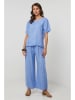 Lin Passion Leinen-Bluse in Hellblau