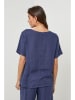 Lin Passion Leinen-Bluse in Dunkelblau