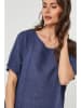 Lin Passion Leinen-Bluse in Dunkelblau