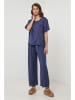 Lin Passion Leinen-Bluse in Dunkelblau