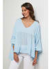 Lin Passion Bluse in Hellblau