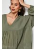Lin Passion Bluzka w kolorze khaki