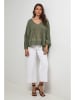 Lin Passion Bluzka w kolorze khaki