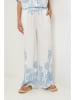 Lin Passion Hose in Creme/ Hellblau