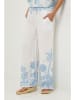 Lin Passion Hose in Creme/ Hellblau