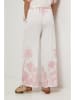 Lin Passion Hose in Creme/ Rosa