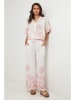 Lin Passion Hose in Creme/ Rosa