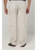 Lin Passion Leinen-Cargohose in Creme