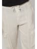 Lin Passion Leinen-Cargohose in Creme