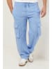 Lin Passion Leinen-Cargohose in Hellblau