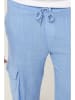 Lin Passion Leinen-Cargohose in Hellblau