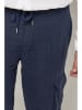 Lin Passion Linnen cargobroek donkerblauw