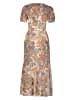 Vivance Kleid in Creme/ Blau/ Orange