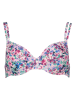 s.Oliver Biustonosz bikini "Scatter" w kolorze jasnoróżowo-niebieskim