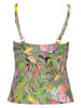 s.Oliver Koszulka tankini "Autumn" w kolorze zielonym